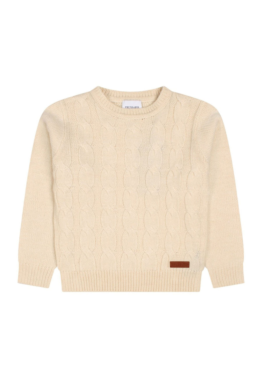 Trussardi | Maglione trecce sabbia bambino