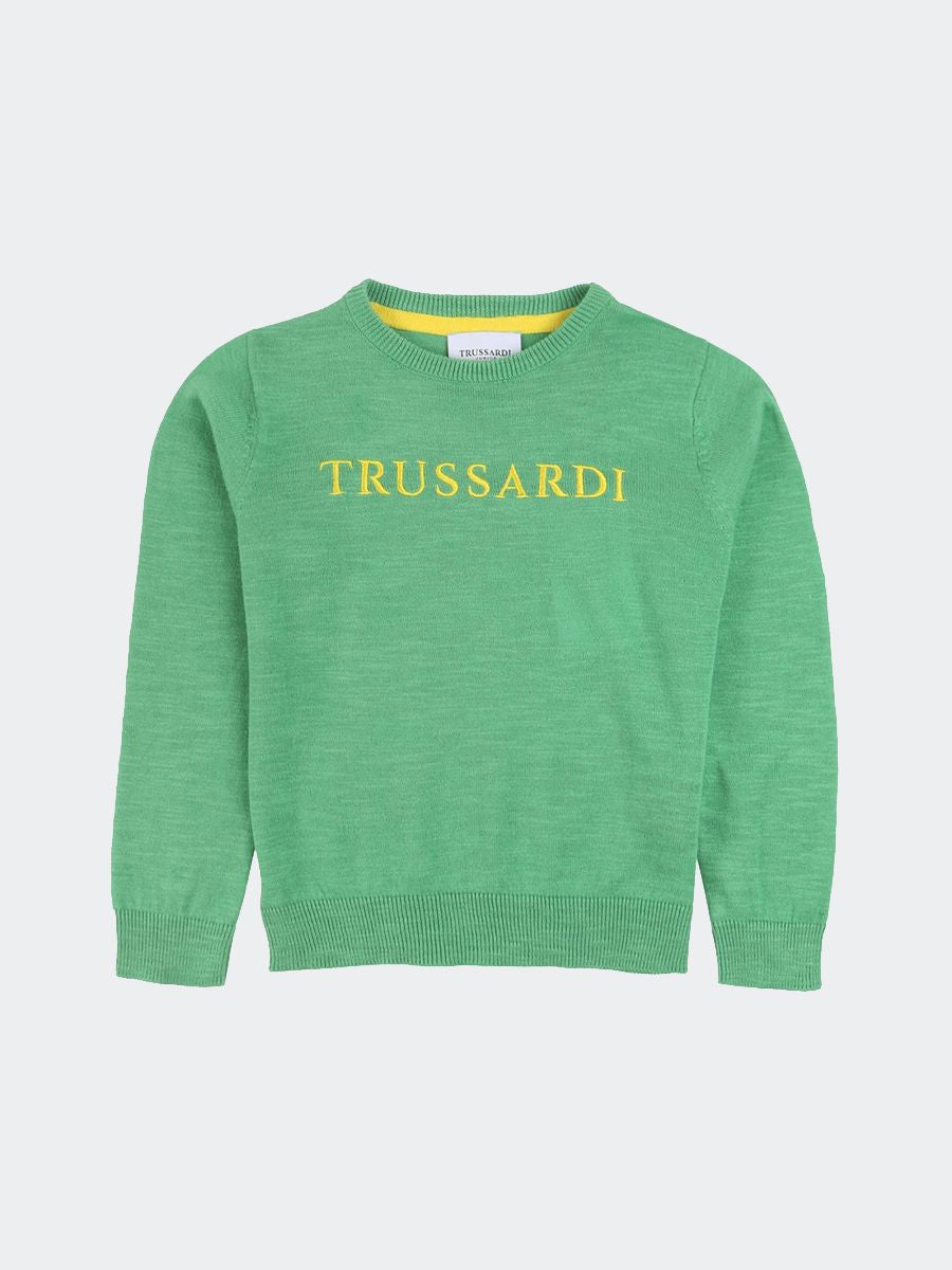 Trussardi | Maglioncino cotone verde