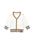 Trussardi | Cardigan panna righe neonato