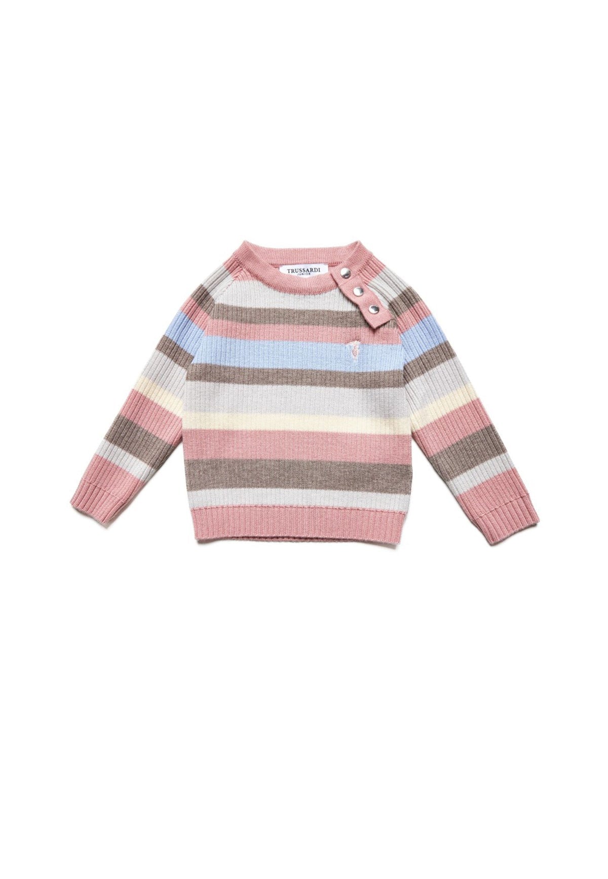 Trussardi | Maglione rosa righe