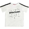 Paciotti | T-shirt bianca nera bambino