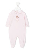 La Perla | Tutina neonata cotone rosa ballerina
