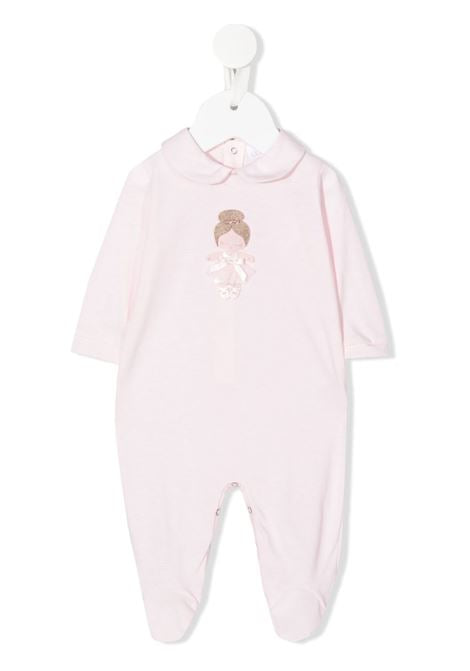 La Perla | Tutina neonata cotone rosa ballerina