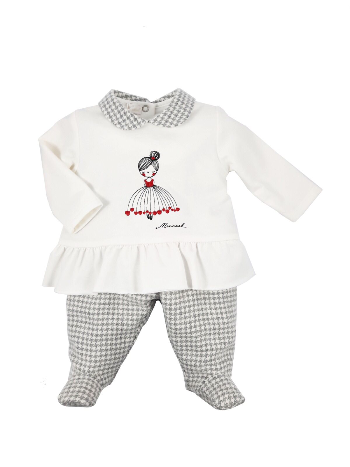 Ninnaoh | Completo nascita bianco grigio