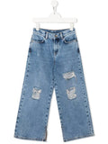 Patrizia Pepe | Jeans palazzo strappi bambina