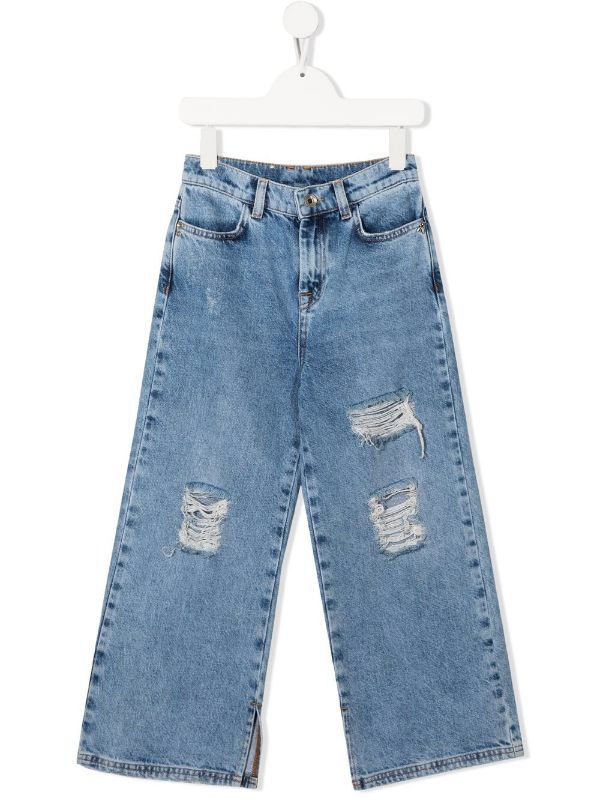 Patrizia Pepe | Jeans palazzo strappi bambina