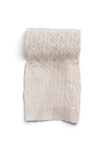 Piccola Desi | Copertina lana beige trecce