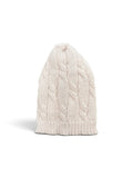 Piccola Desi | Cappello lana beige trecce