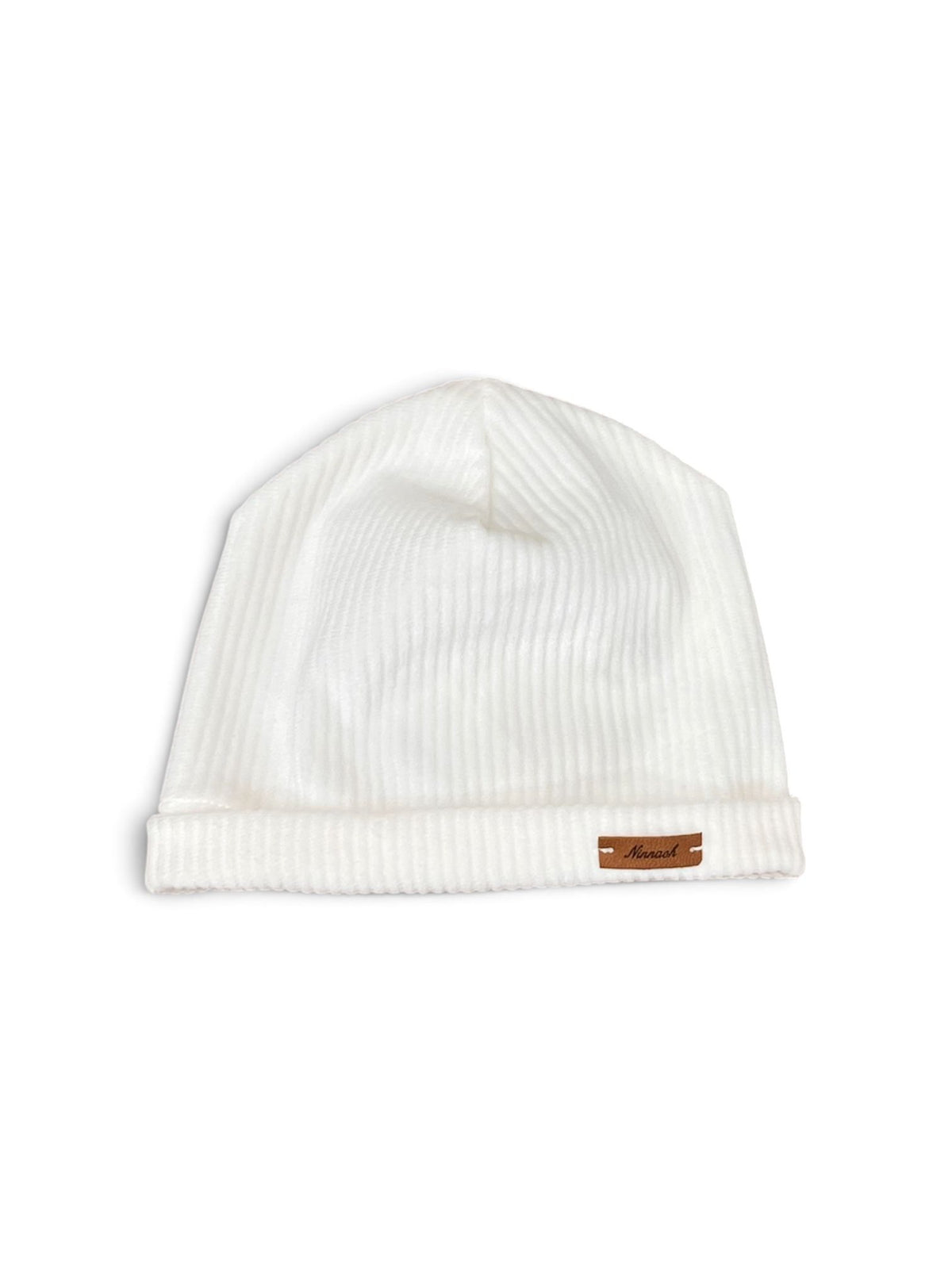 Ninnaoh Pure Love | Cappello neonato azzurro/panna ciniglia