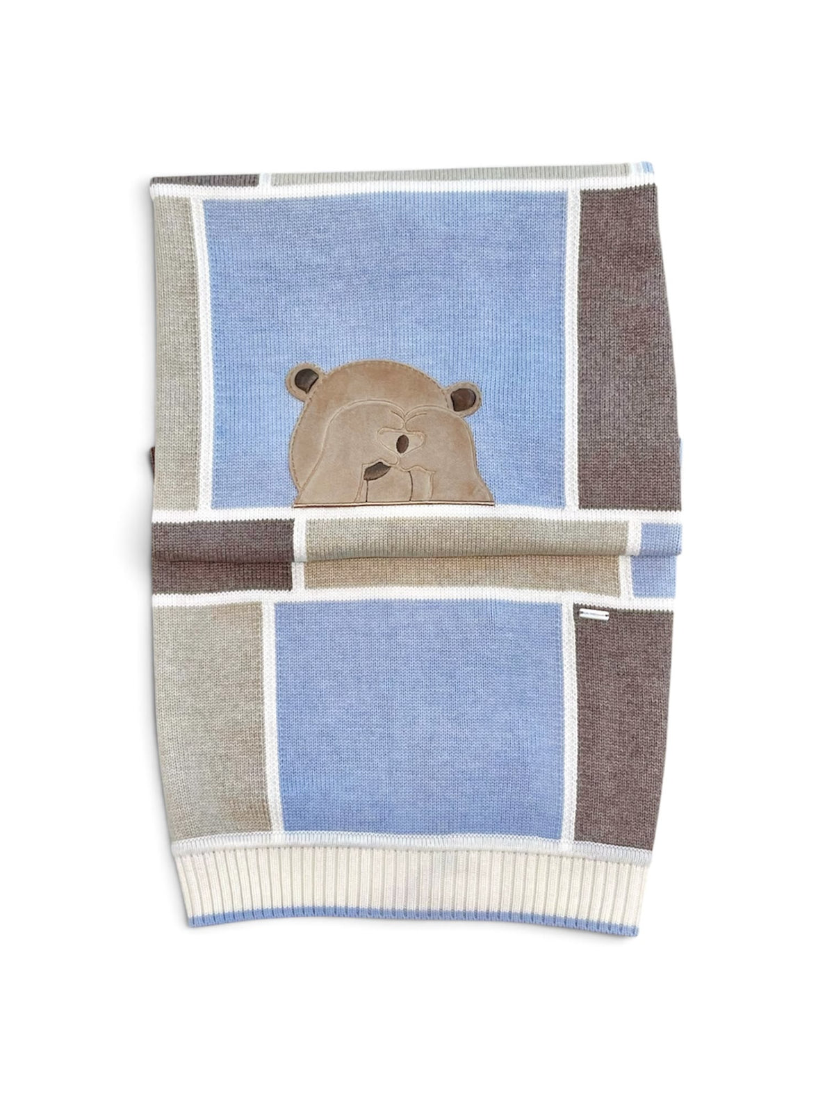 Colorichiari | Copertina cielo tortora beige orsetto