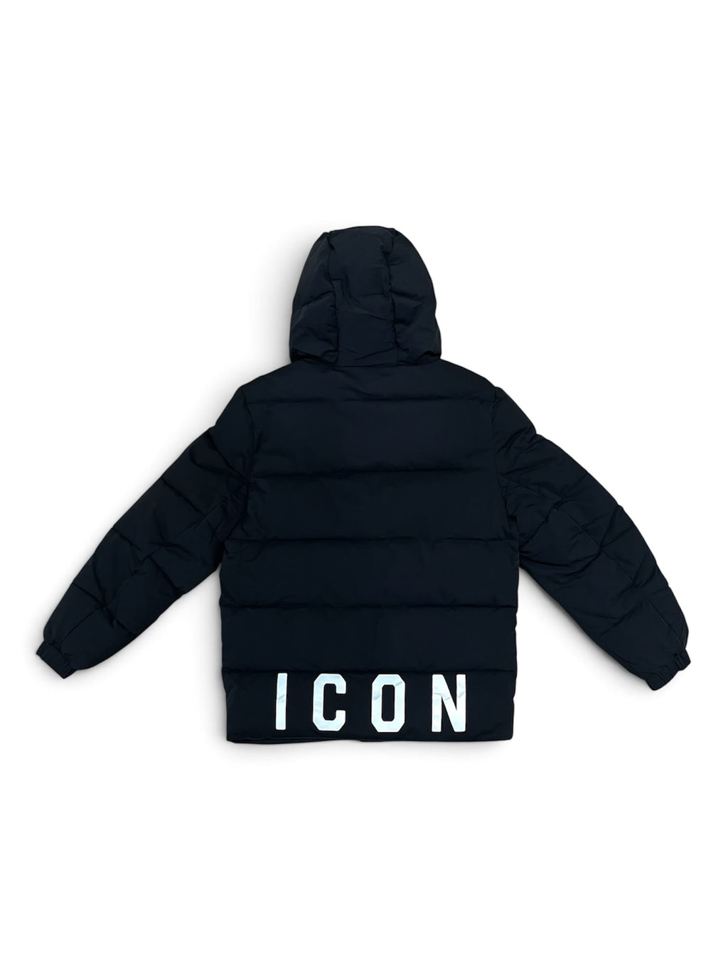 Icon | Giubbino nero cappuccio