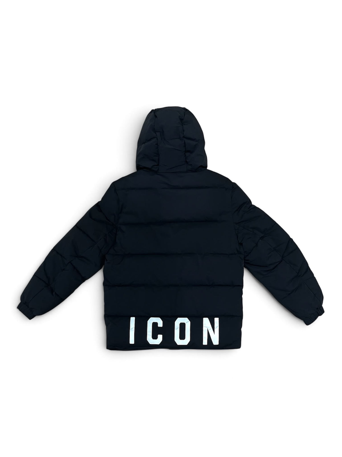 Icon | Giubbino nero cappuccio