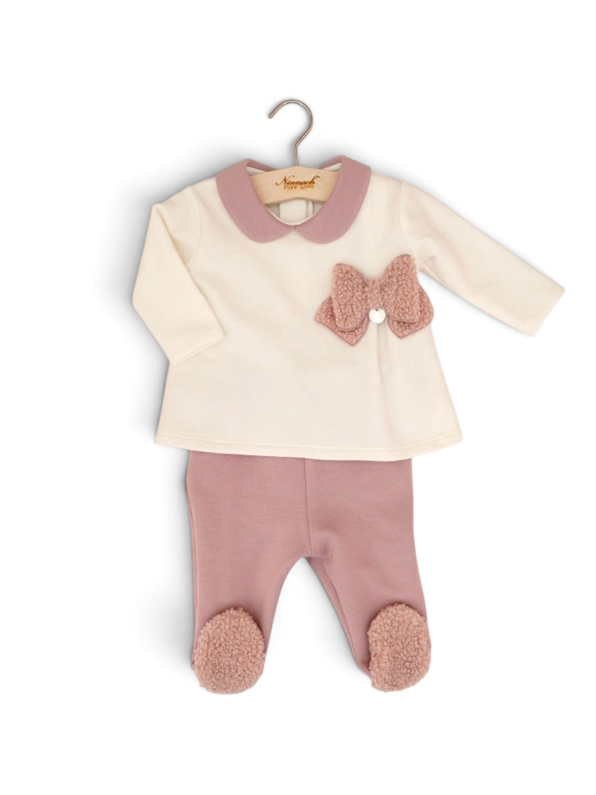Ninnaoh Pure Love | Completo nascita panna rosa