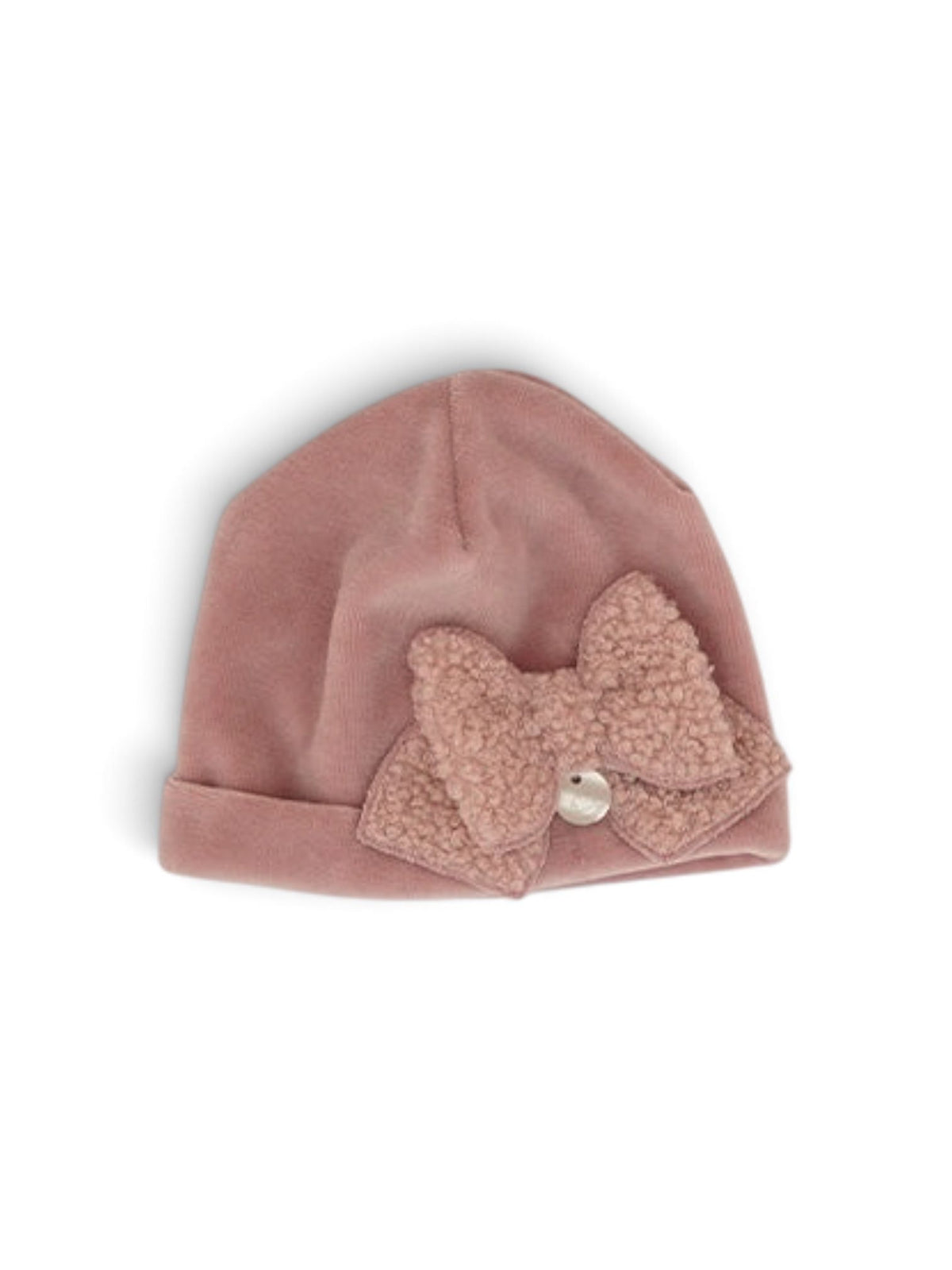 Ninnaoh Pure Love | Cappello neonata rosa ciniglia
