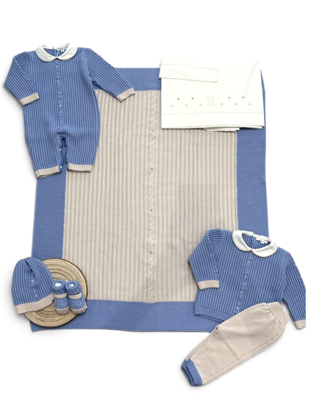Primodì | Tutina lana cielo beige