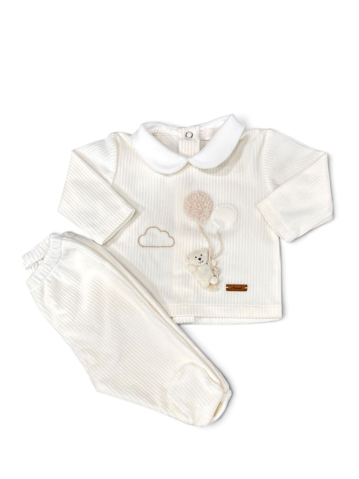 Ninnaoh Pure Love | Completo nascita azzurro/panna neonato