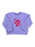 Liujo | Felpa lilla logo fucsia