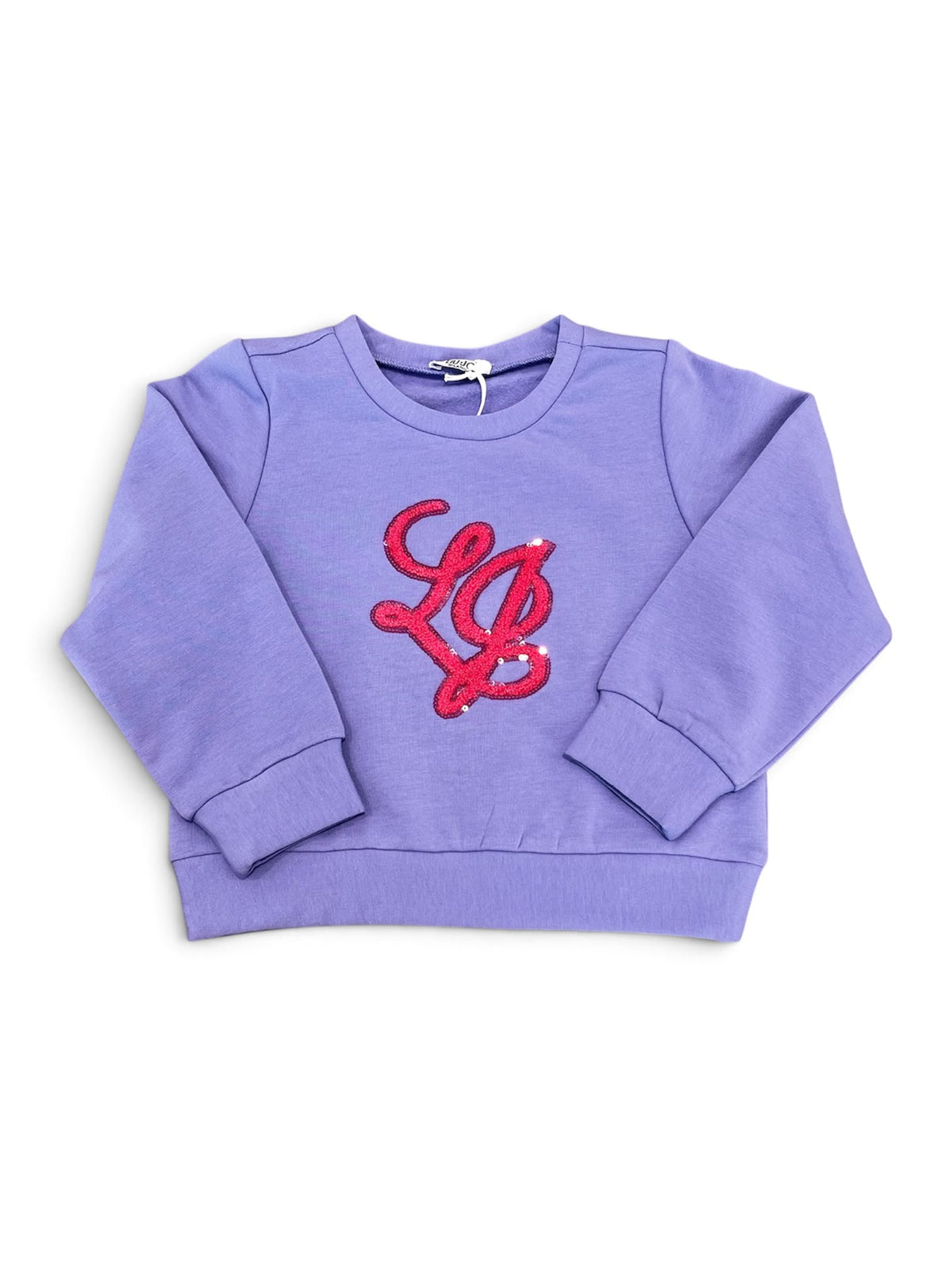Liujo | Felpa lilla logo fucsia