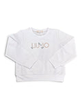 Liujo | Felpa bianca strass gocce