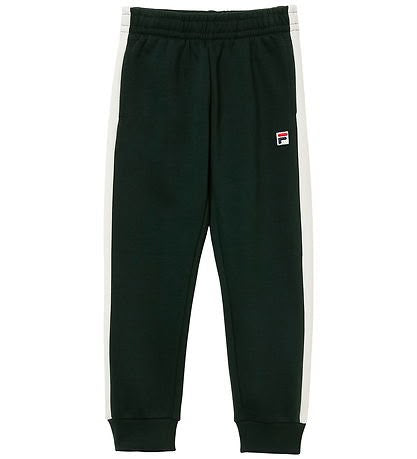 Fila | Pantalone felpa verdone profilo bianco