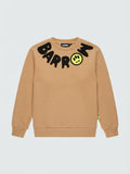 Barrow | Felpa beige logo girocollo