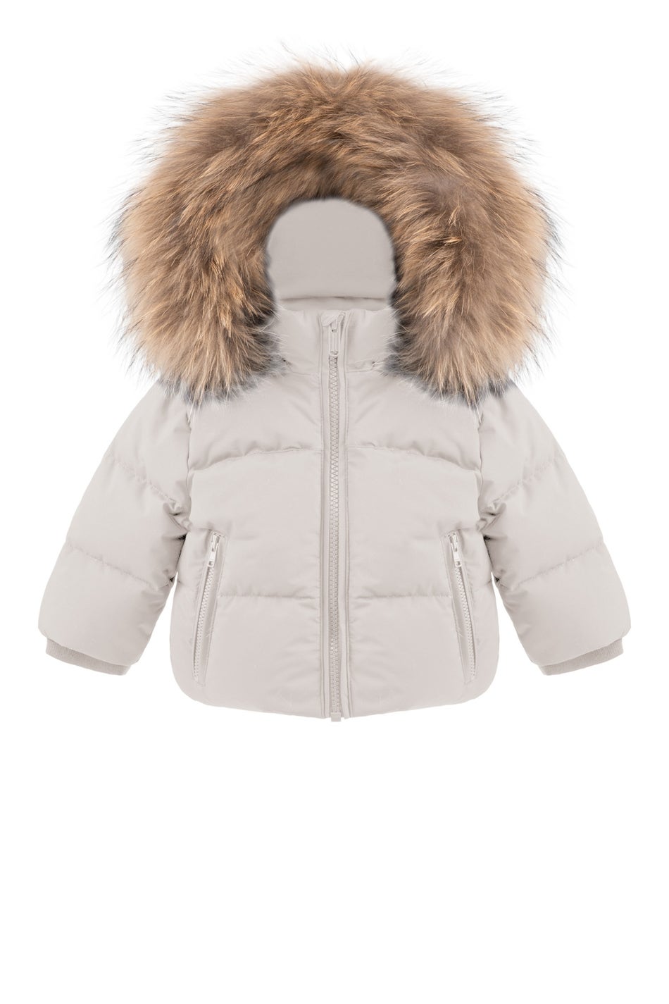 Bomboogie | Bomber bianco neonato/a pelliccia Murmasky