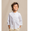 Fina Ejerique | Camicia coreana lino bianca