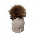 Furfante | Cappello lana beige con pompon murmasky