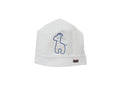 Ninnaoh | Cappellino neonato bianco giraffe azzurre
