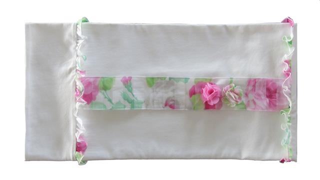 Ninnaoh | Copertina cotone fiori fucsia