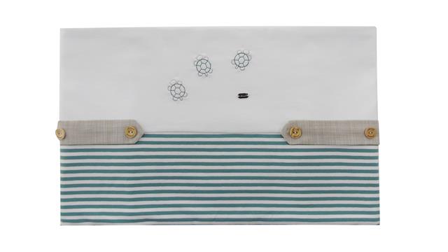 Ninnaoh | Copertina cotone righe verdi