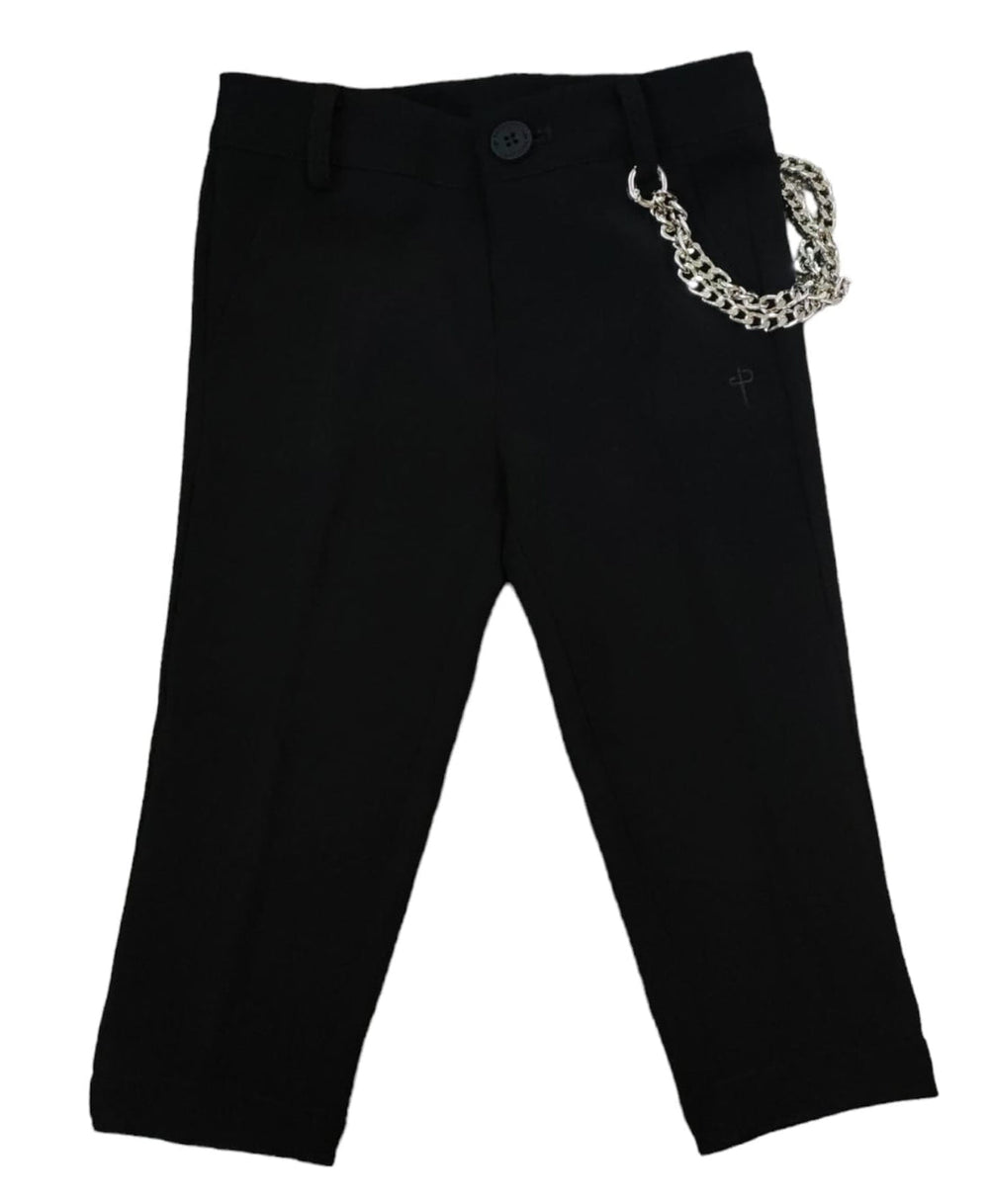Paciotti | Pantalone nero catena bambino