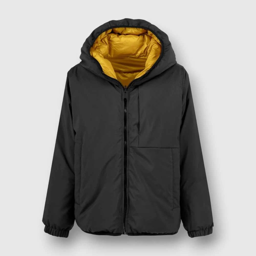 Bomboogie | Giubbino nero giallo reversibile bambino