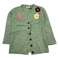 Trussardi | Maxi cardigan verde fiori