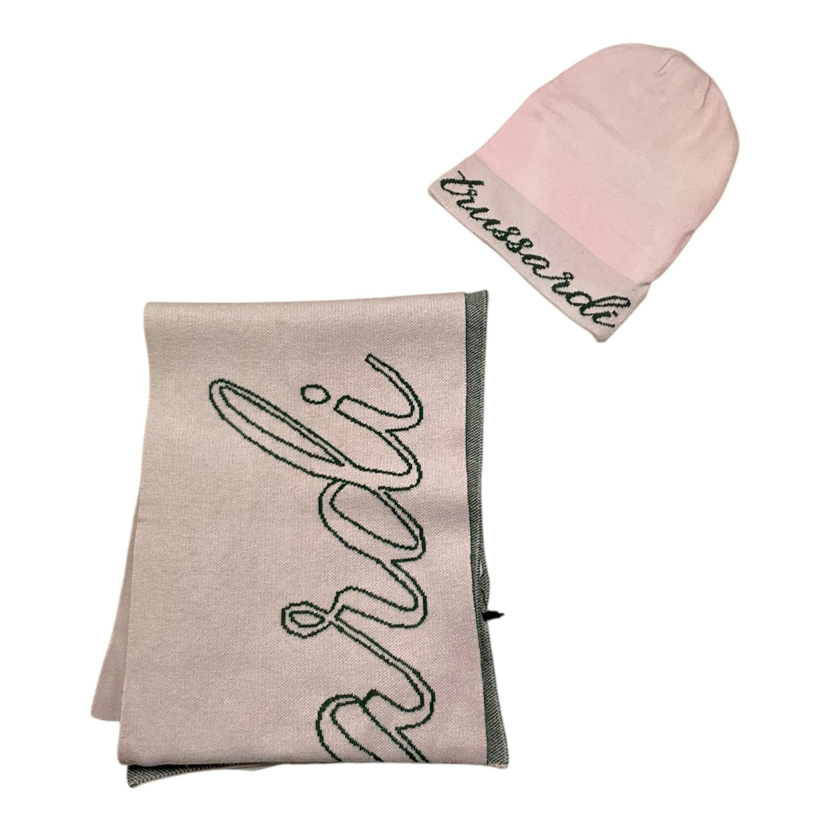 Trussardi | Set cappello + sciarpa rosa