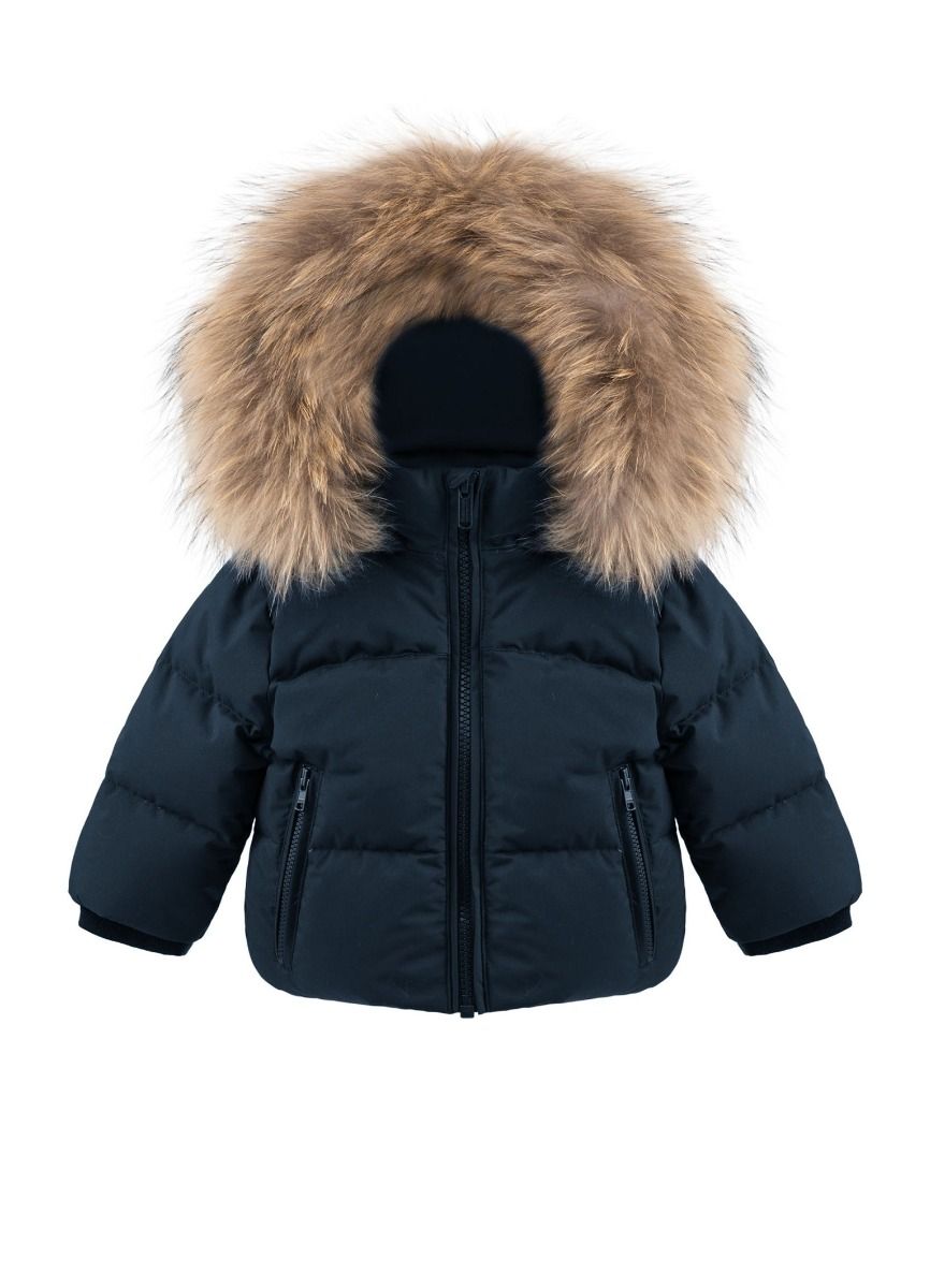 Bomboogie | Bomber blu neonato/a pelliccia Murmasky