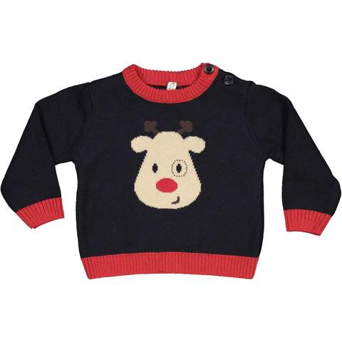 Maglioncino renna Natale neonato