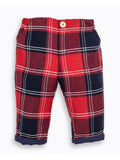 Fina Ejerique | Pantalone tartan rosso bambino