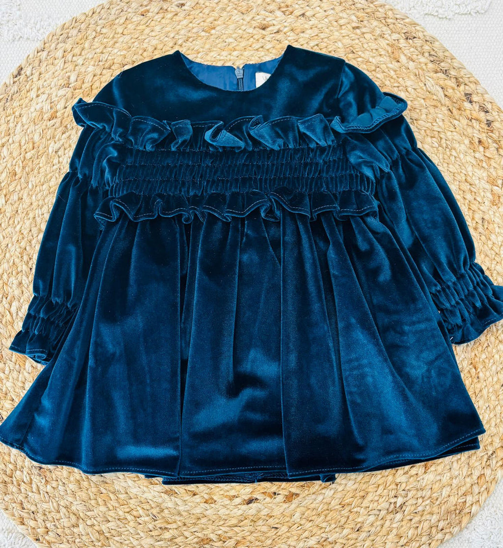 Yoedu | Abito ciniglia punto smock