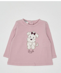 LiuJo | T-shirt malva cagnolino neonata