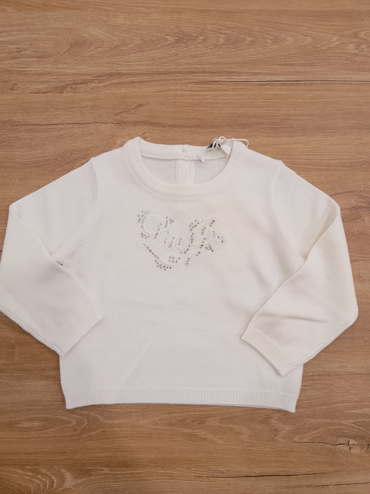 LiuJo | Maglioncino bianco strass