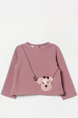LiuJo | Felpa malva neonata