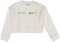 Trussardi | Felpa bianca ragazza paillettes