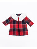 Fina Ejerique | Vestito tartan rosso neonata